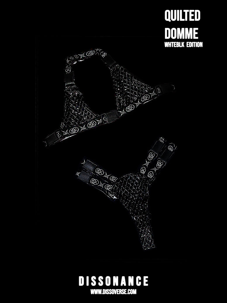 QUILTED DOMME: WHTEBLK EDITION (made to order) lingerie by DISSOVERSE — view 2