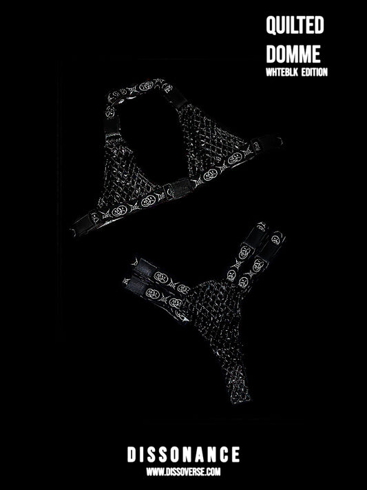 QUILTED DOMME: WHTEBLK EDITION (made to order)