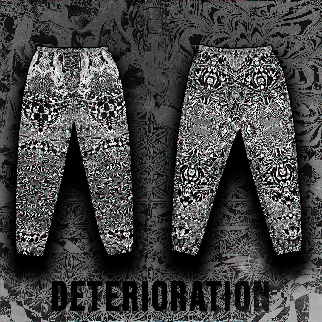 DETERIORATION UNISEX TRACK PANTS activewear by DISSOVERSE