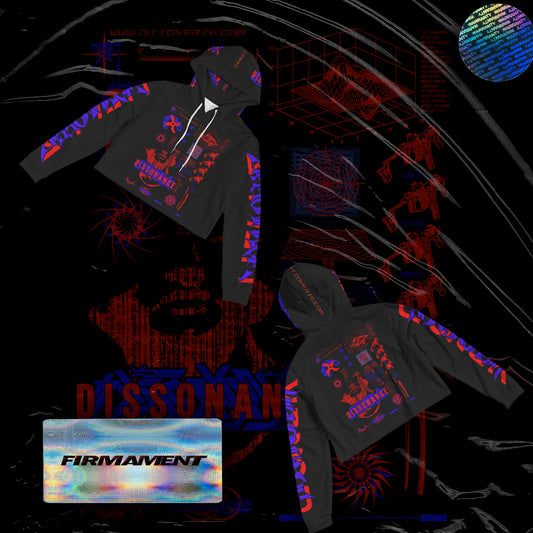 FIRMAMENT AOP CROPPED HOODIE