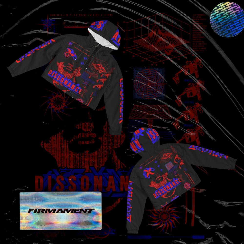 FIRMAMENT AOP CROPPED WINDBREAKER tee by DISSOVERSE