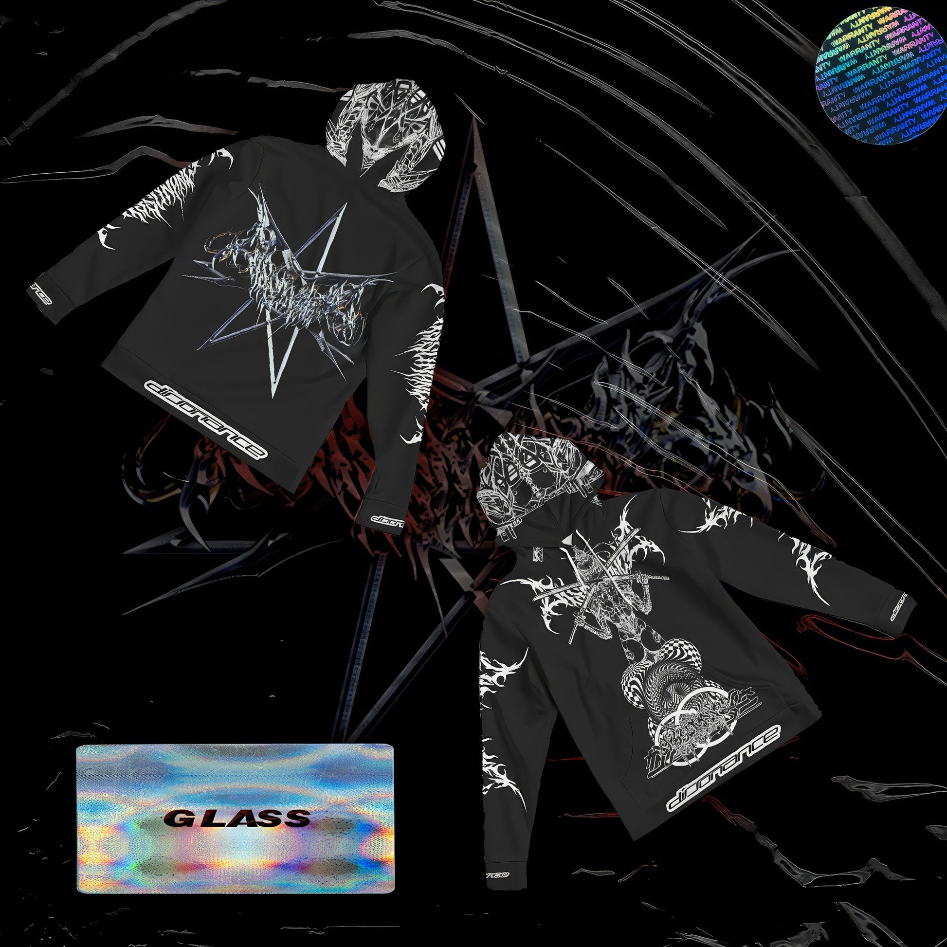 GLASS AOP HOODIE hoodie by DISSOVERSE — view 2