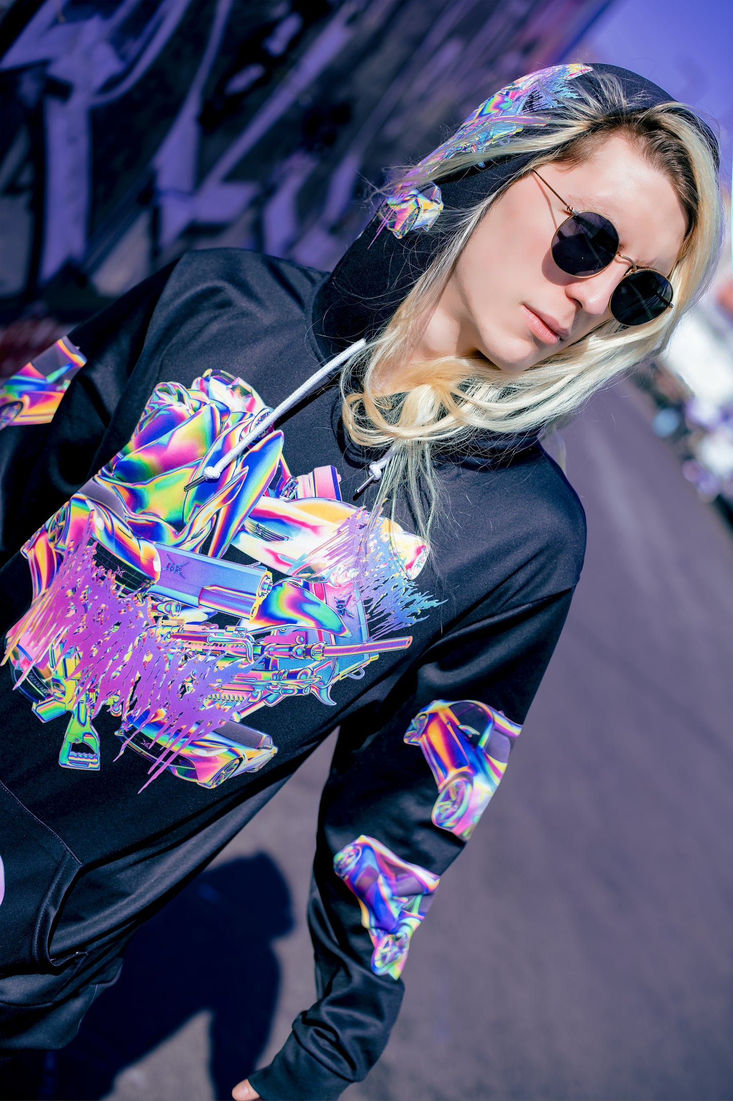 ESCAPE AOP HOODIE hoodie by DISSOVERSE — view 2