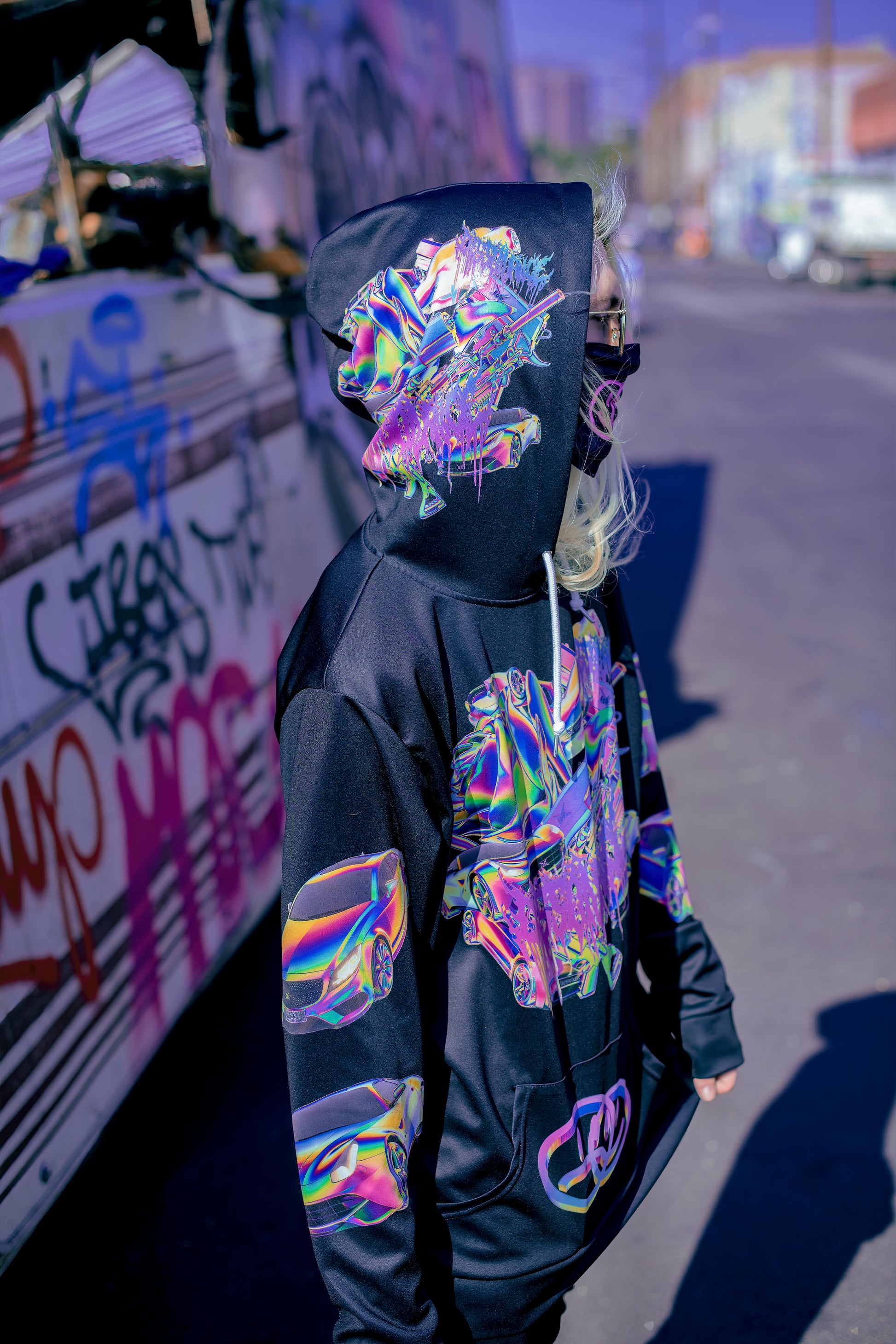 ESCAPE AOP HOODIE hoodie by DISSOVERSE — view 4