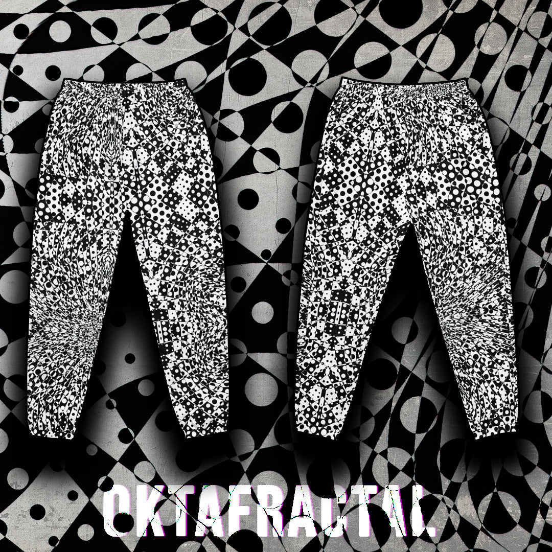 OKTAFRACTAL UNISEX TRACK PANTS activewear by DISSOVERSE