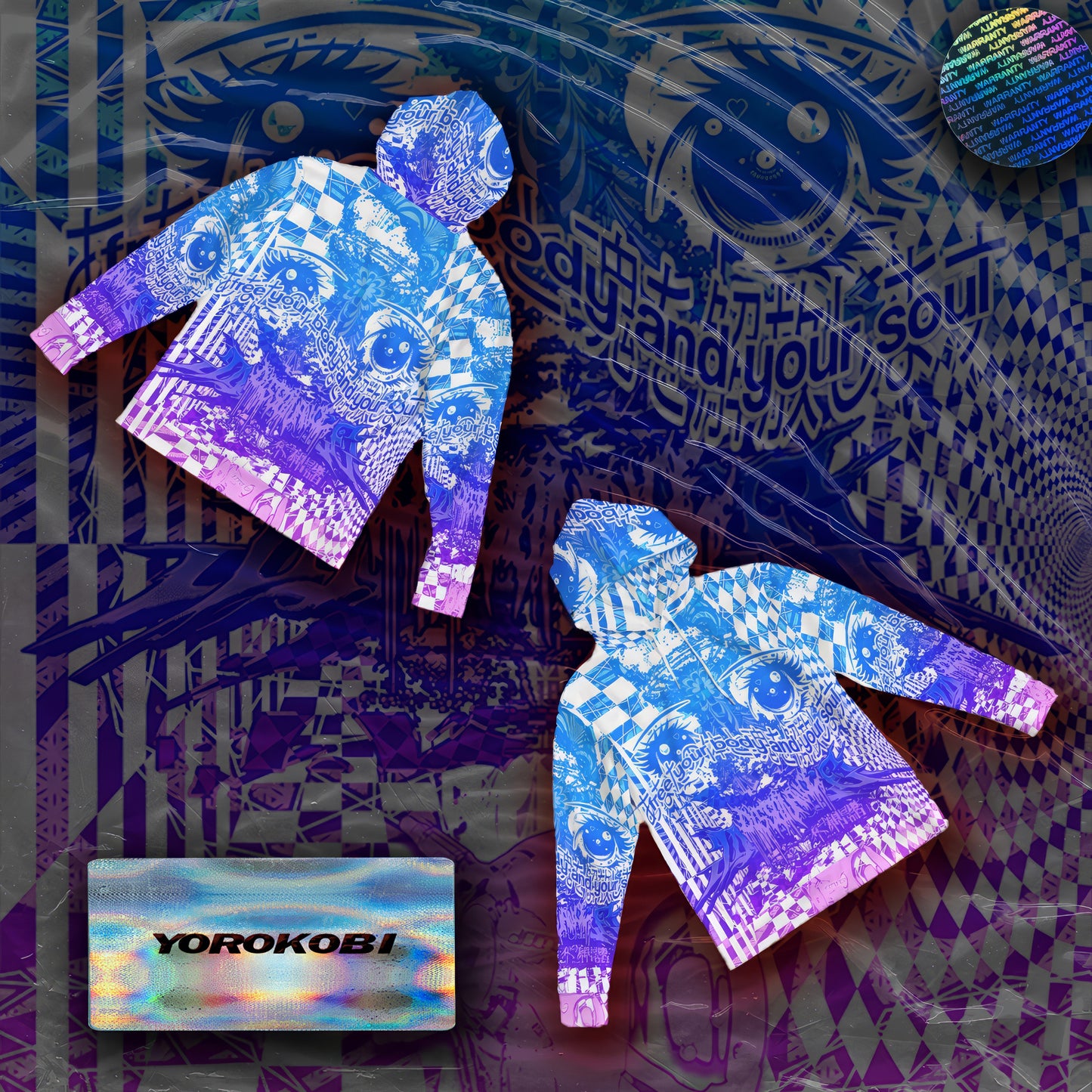 YOROKOBI AOP HOODIE hoodie by DISSOVERSE — view 3