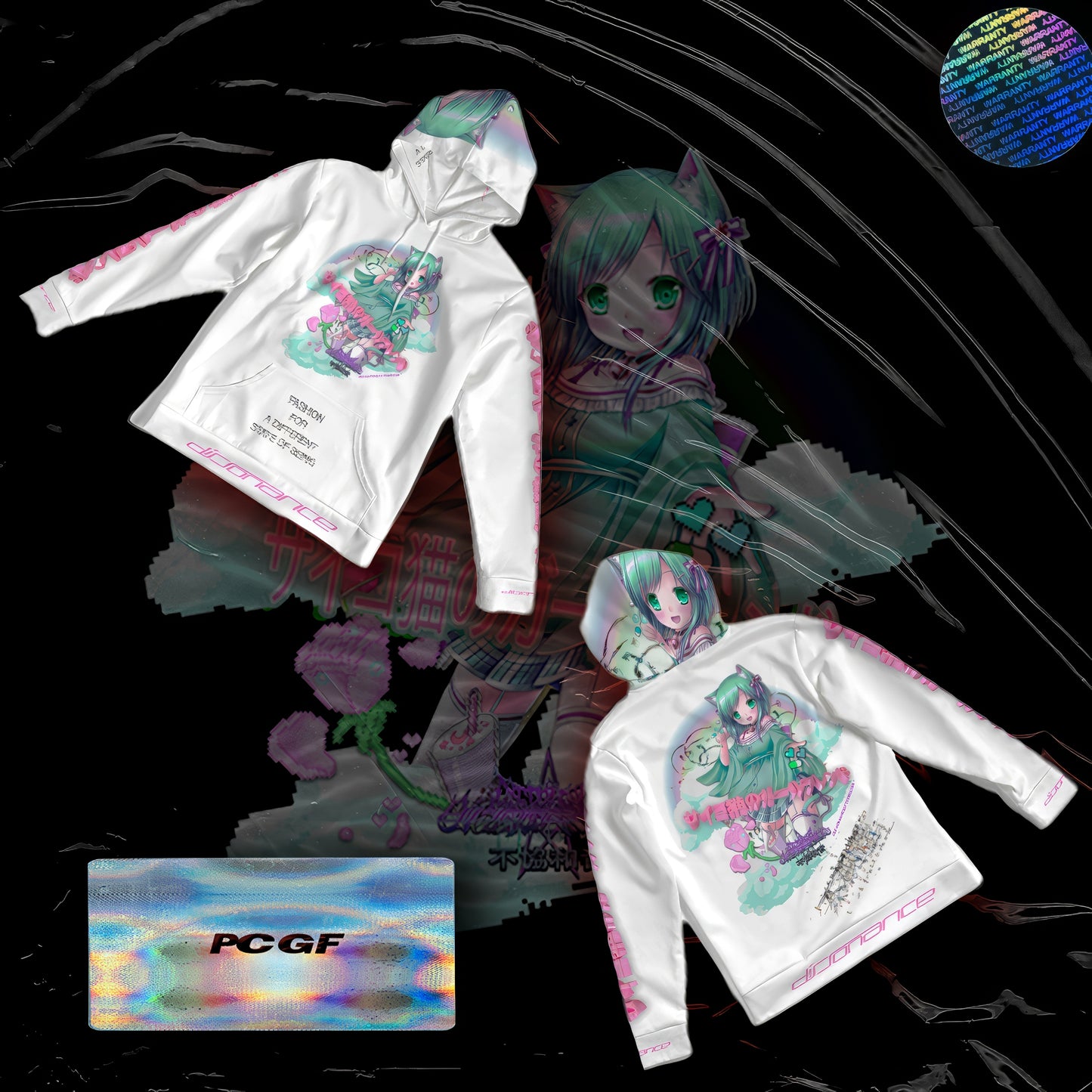 サイコ猫のガールフレンド AOP HOODIE hoodie by DISSOVERSE
